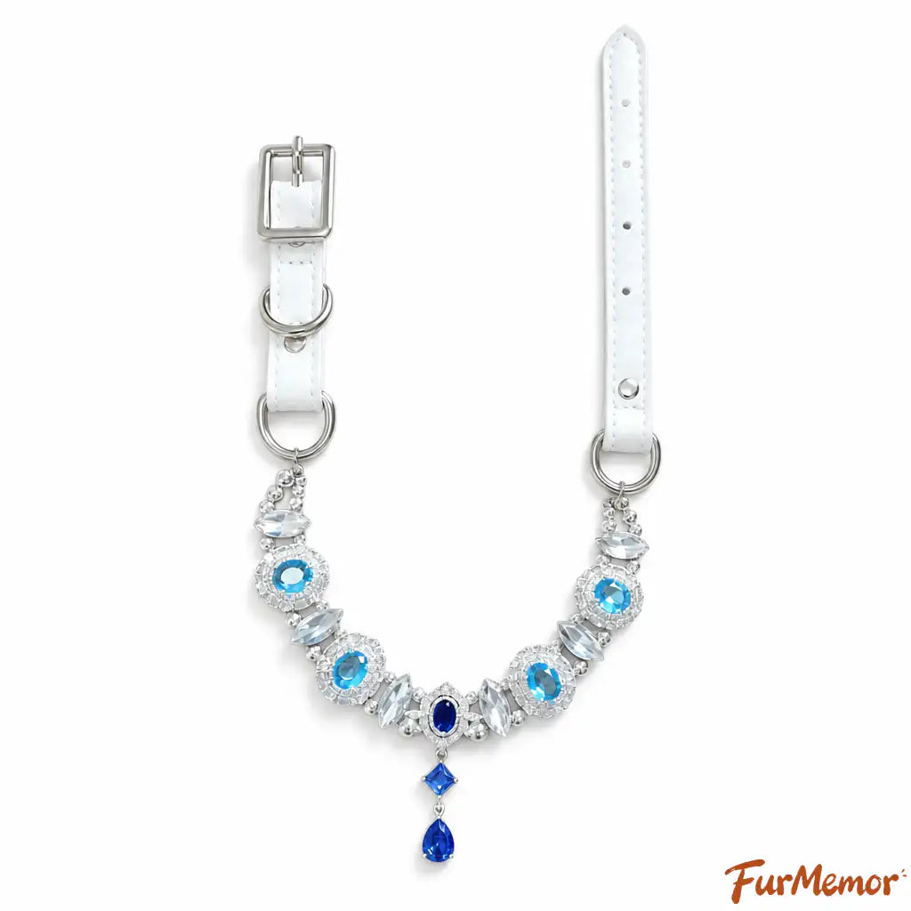 Blue zircon pet collar product information and materials