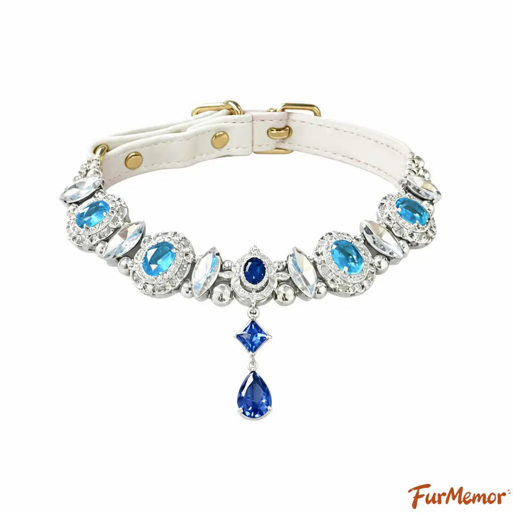 Blue zircon pet collar measurement guide for dogs and cats