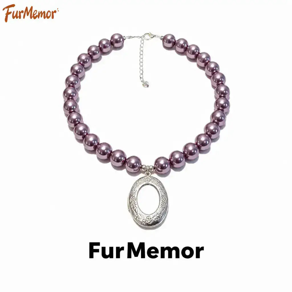 Custom cat portrait pet memorial necklace