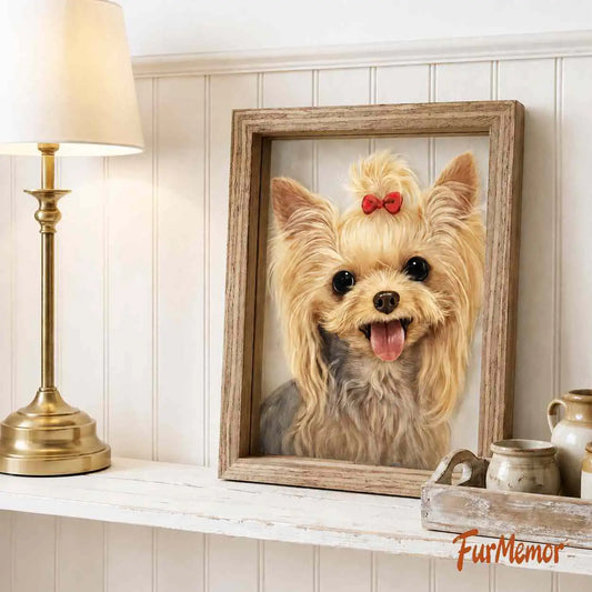 Personalized 3D pet portrait made with multilayer acrylic